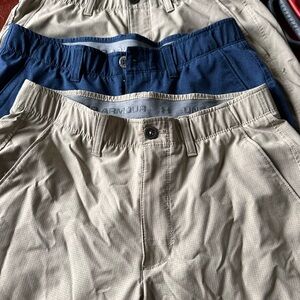 Under Armour Tan and Navy Shorts